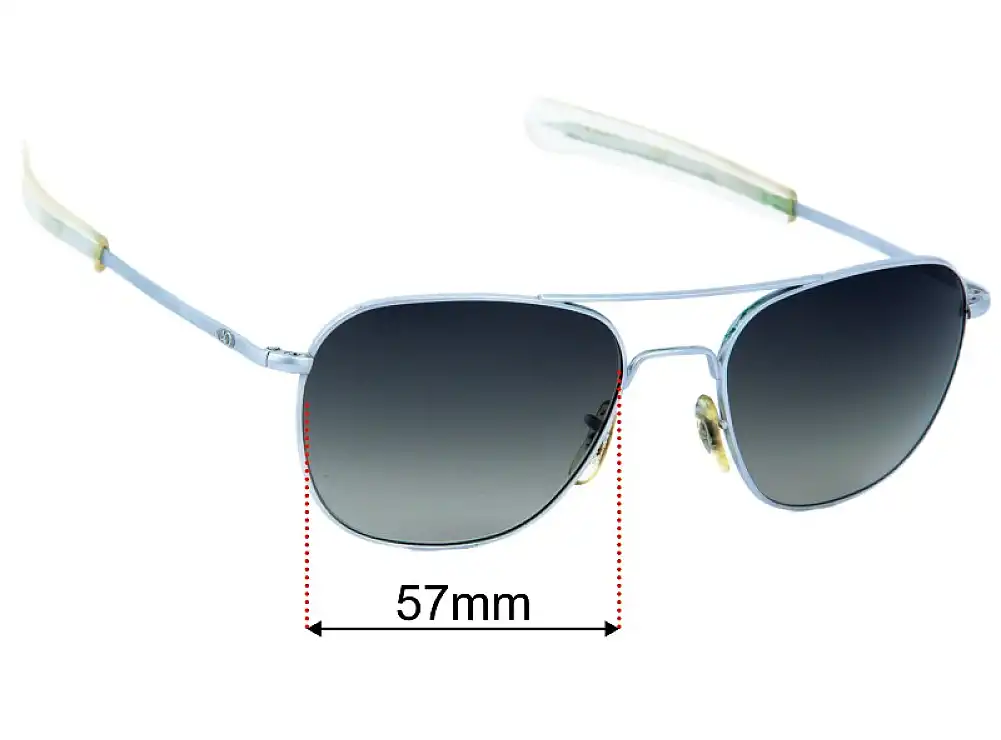 American Optical Original Pilot New 57mm Replacement Lenses